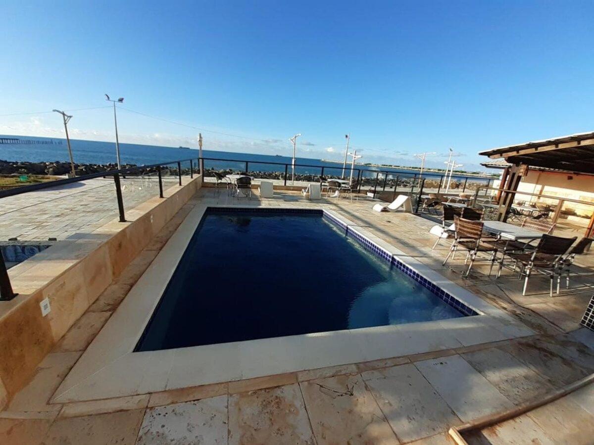 507 Lindo Flat Mobiliado Na Praia De Iracema フォルタレザ エクステリア 写真